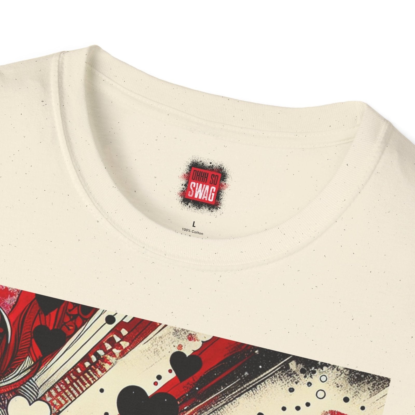 Unisex Streetwear Kiss Lips Graphic Tee for Women Men, Edgy Love - Inspired T-Shirt with Hearts and Lips, Trendy Crew Neck Shirts | CA - Ohhh So Swag