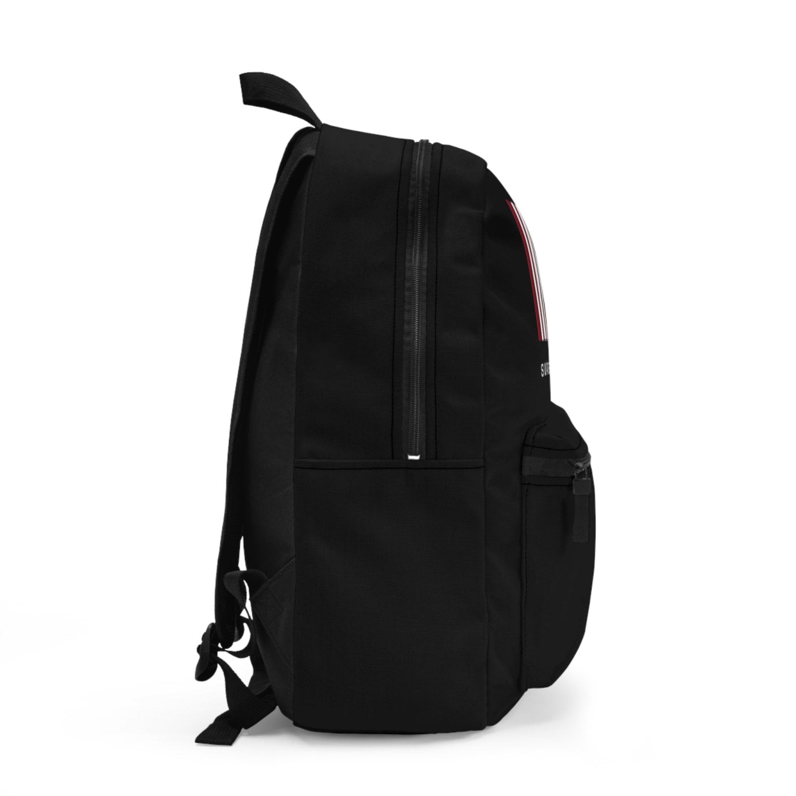 Unisex Water Resistant Backpack with Laptop Compartment, Black - Swag Verified. Barcode | US - Ohhh So Swag