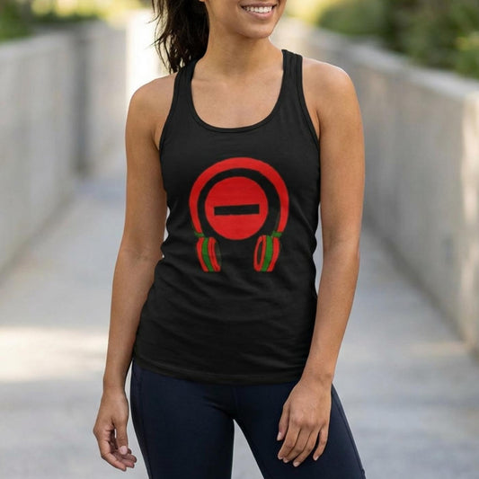 US | Do Not Disturb Racerback Tank Top for Music Lover – Do Not Disturb, I'm Vibing. - Ohhh So Swag