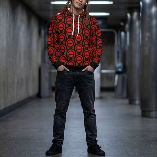 US | Graphic All - Over Print Black Do Not Disturb Hoodie, Gifts for Music Fans – Do Not Disturb, I’m Vibing. - Ohhh So Swag