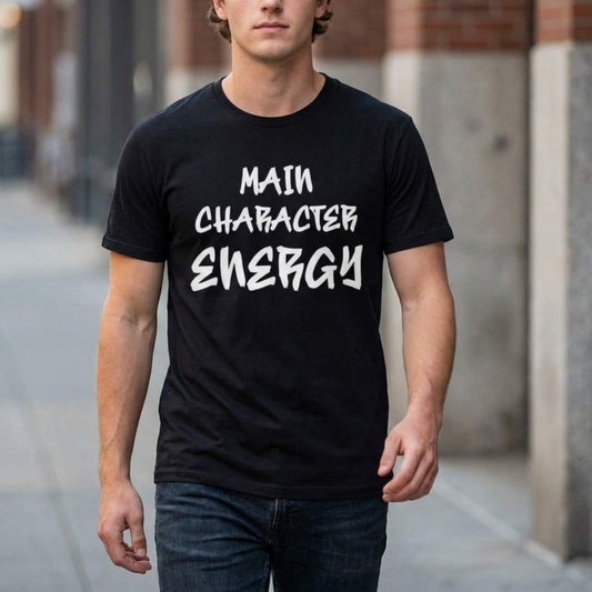 US | Main Character Energy Unisex Short Sleeve Crewneck T-Shirt - Ohhh So Swag