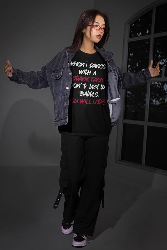 US | Short Sleeve Dance Shirt for Men, Women - When I Dance with a Stank Face - Ohhh So Swag