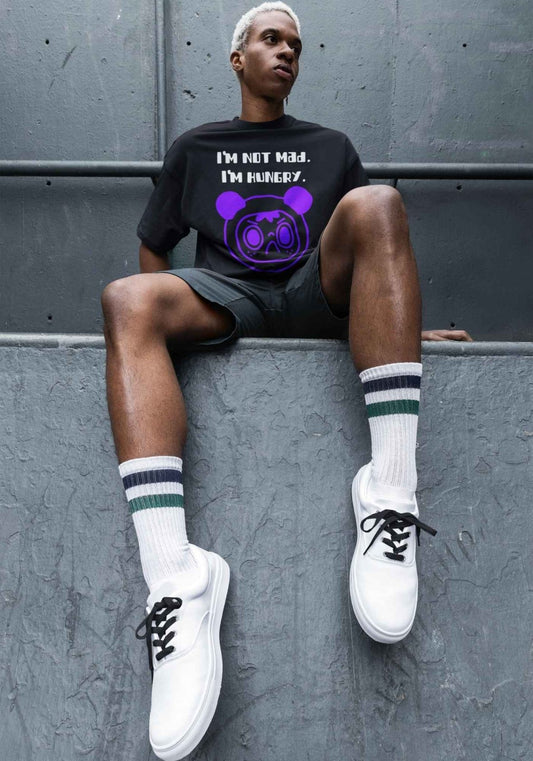 US | Soft Style Short Sleeve Food Lover Shirt for Men, Women - I'm Not Mad. I'm Hungry. - Ohhh So Swag