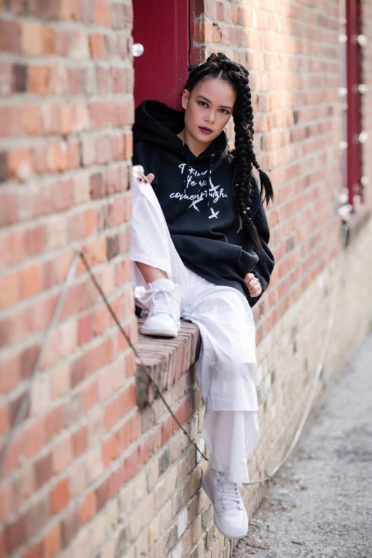 US | Trust He Will Come Through Premium Pullover Hoodie, Spiritual Script Fleece Hooded Sweatshirt, Faith Gift - Ohhh So Swag