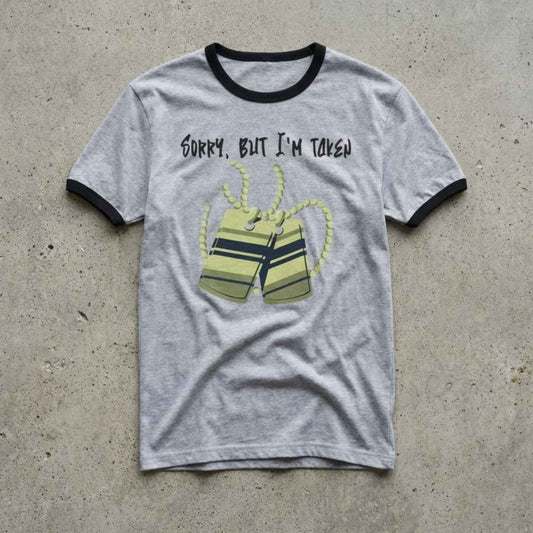 US | Unisex Cotton Ringer Tee - Sorry, But I'm Taken - Ohhh So Swag