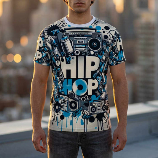 US | Vintage Rap T-shirt, Unisex Retro Hip Hop Graphic Tee, Graffiti Style Music Lover Tee, Urban Fashion Casual Crew Neck Shirt - Ohhh So Swag