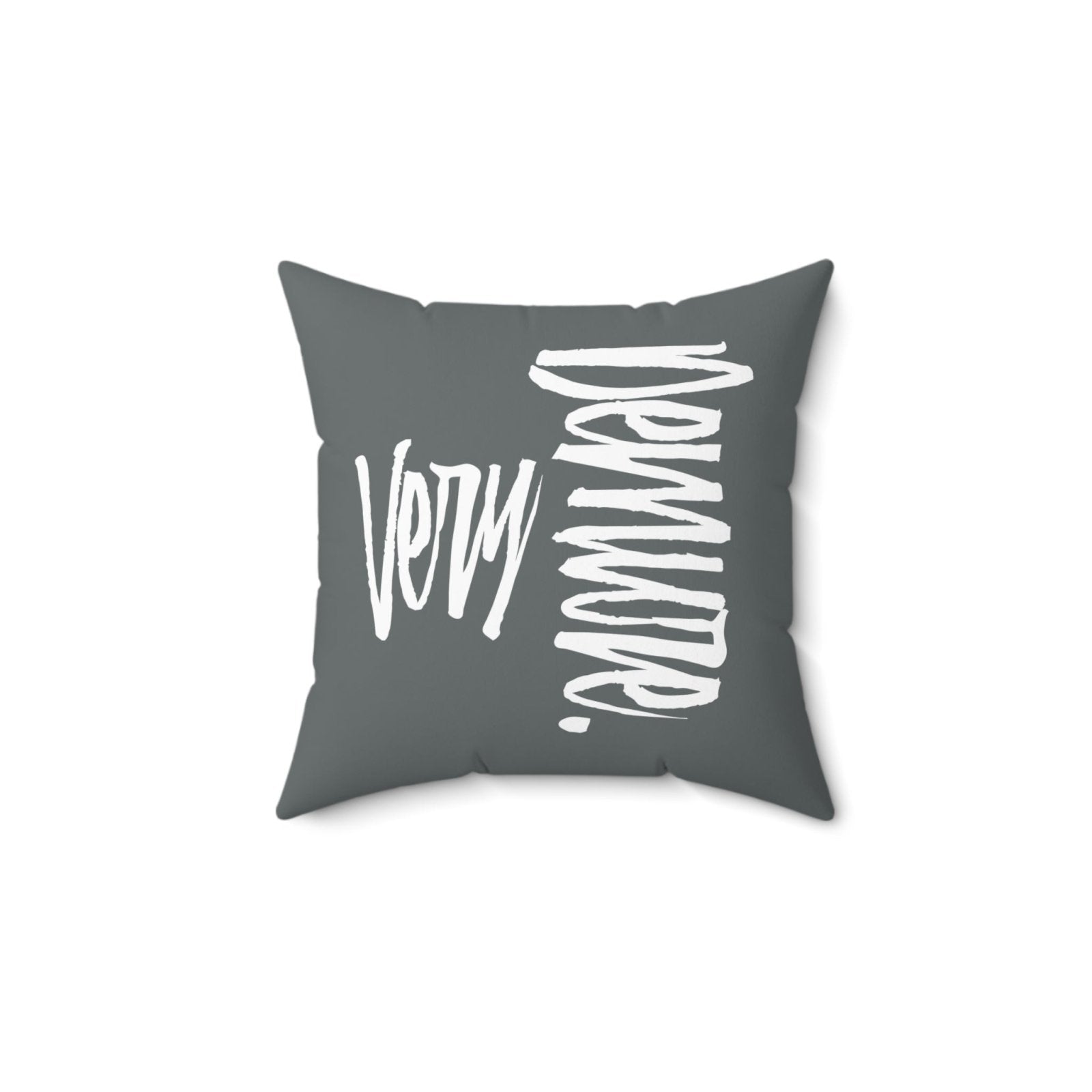 Very Demure Grey Throw Pillow for Bed Sofa Home Office | US - Ohhh So Swag