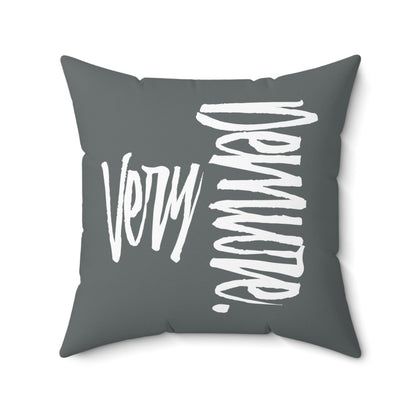 Very Demure Grey Throw Pillow for Bed Sofa Home Office | US - Ohhh So Swag