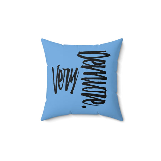 Very Demure Light Blue Throw Pillow for Sofa, Bed, Home | US - Ohhh So Swag