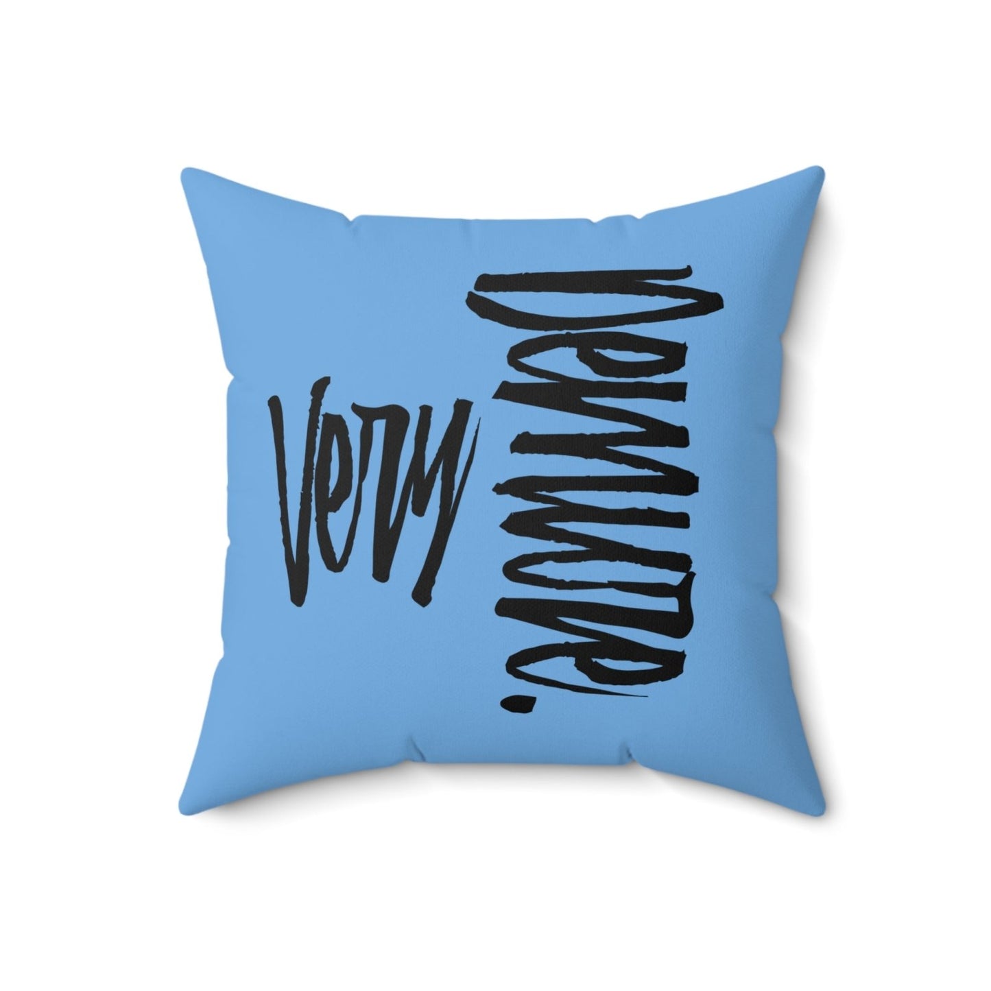 Very Demure Light Blue Throw Pillow for Sofa, Bed, Home | US - Ohhh So Swag