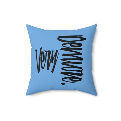 Very Demure Light Blue Throw Pillow for Sofa, Bed, Home | US - Ohhh So Swag