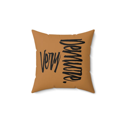 Very Demure Light Brown Throw Pillow, Autumn Home Decor | US - Ohhh So Swag