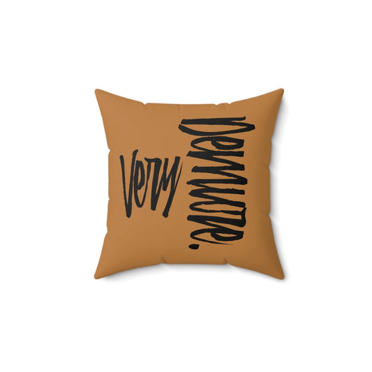 Very Demure Light Brown Throw Pillow, Autumn Home Decor | US - Ohhh So Swag