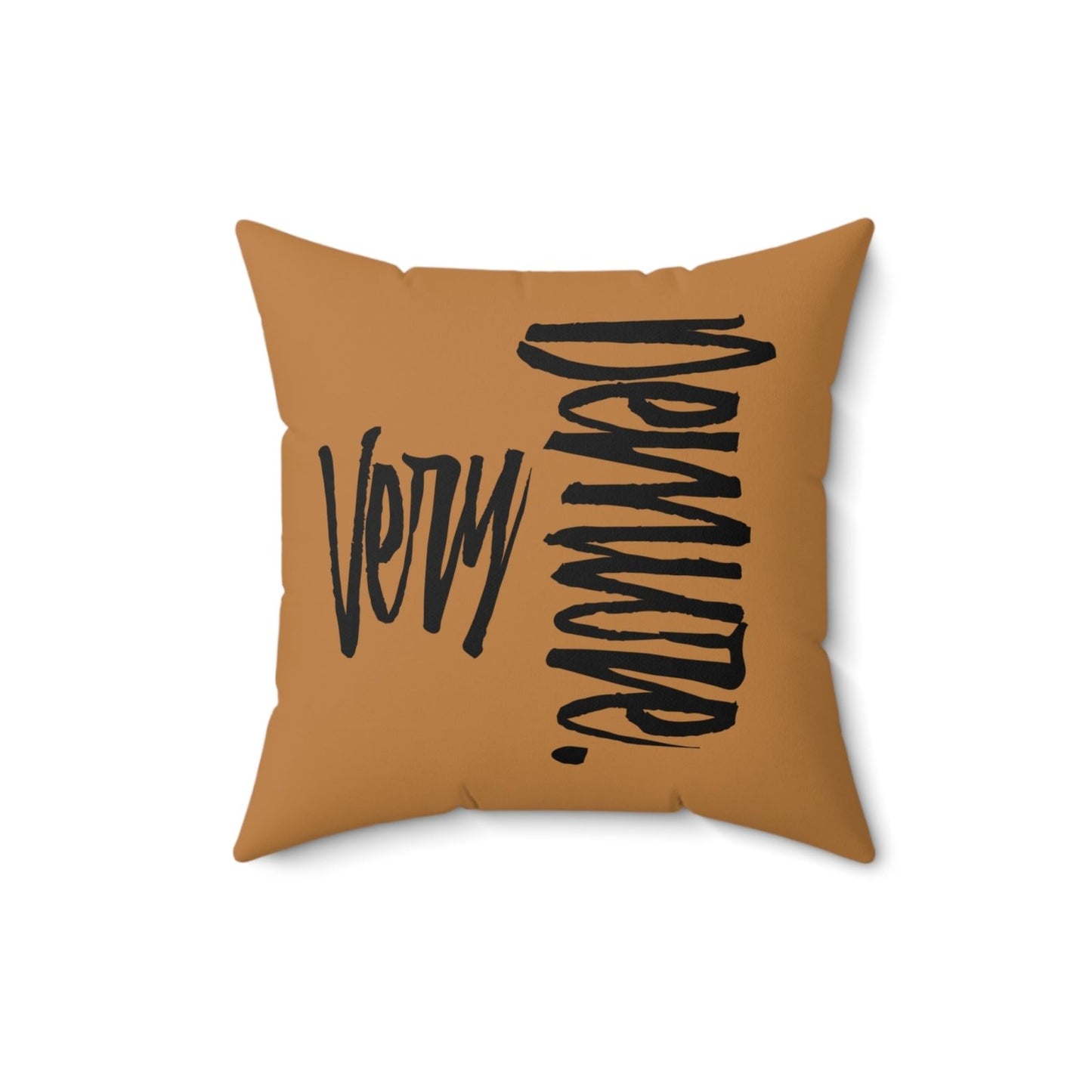 Very Demure Light Brown Throw Pillow, Autumn Home Decor | US - Ohhh So Swag