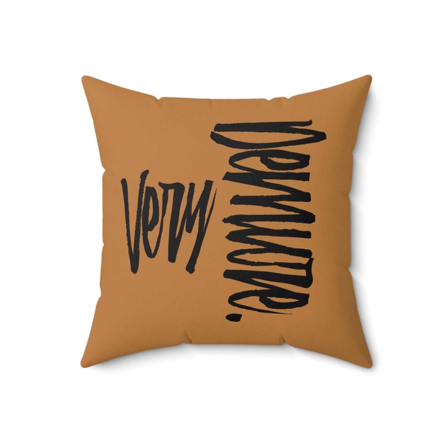 Very Demure Light Brown Throw Pillow, Autumn Home Decor | US - Ohhh So Swag