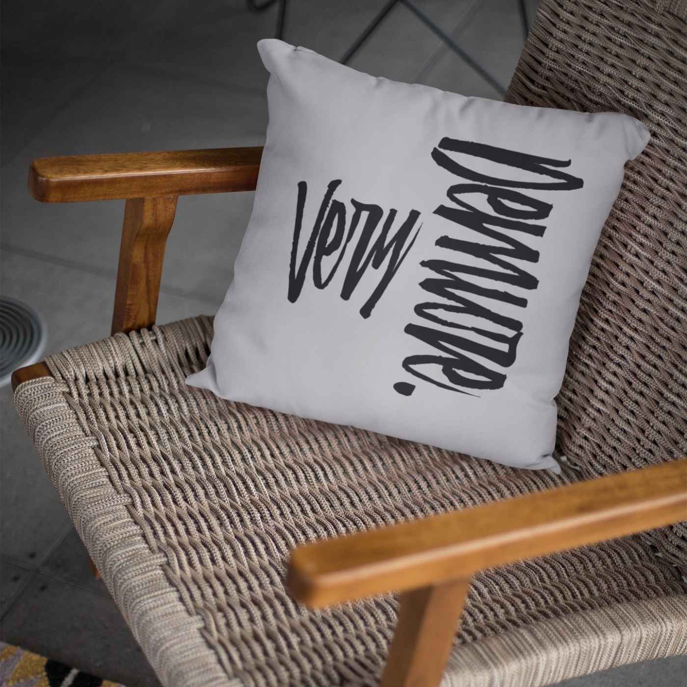 Very Demure Light Grey Pillow for Living Room, Bedroom | SHIPS FROM USA - Ohhh So Swag