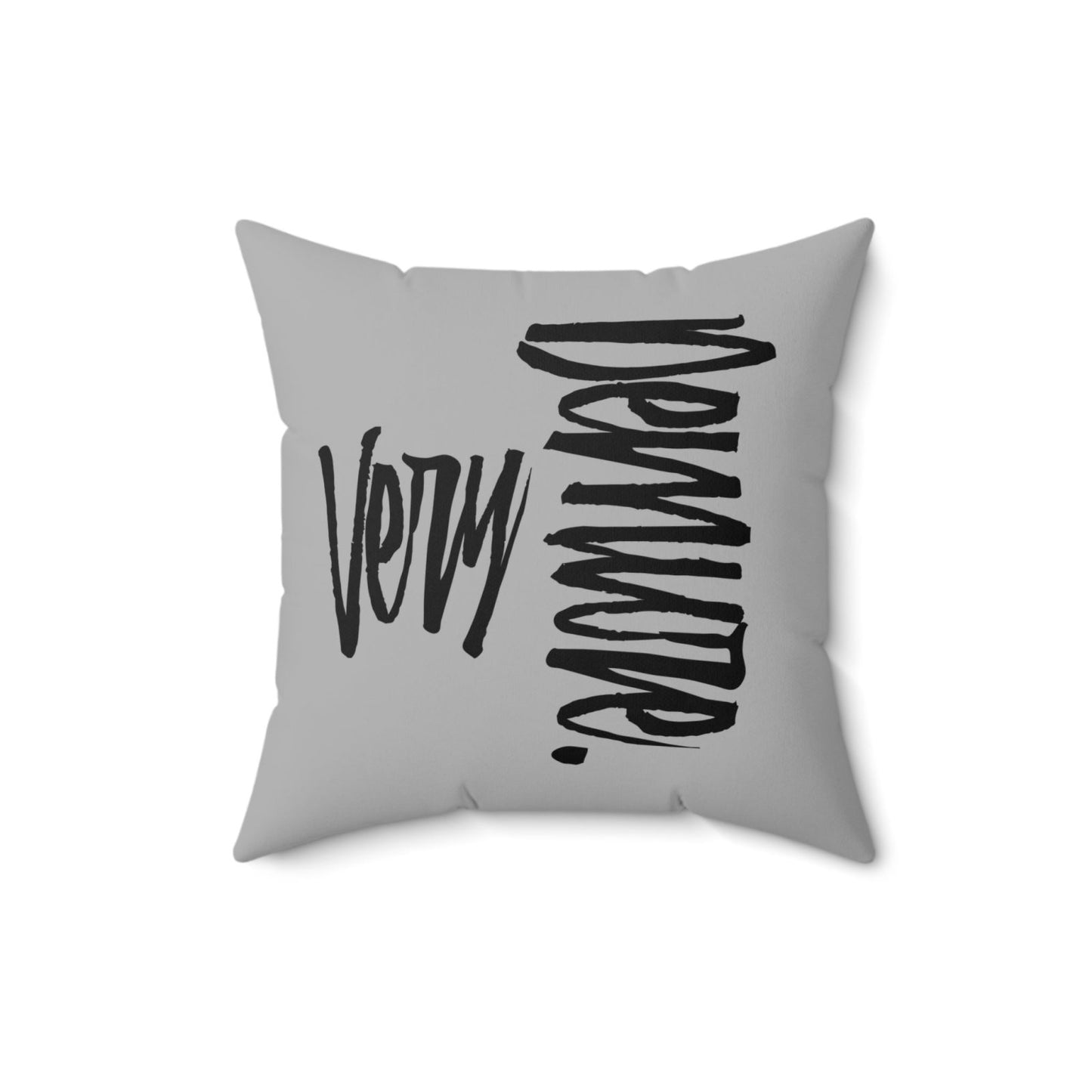 Very Demure Light Grey Pillow for Living Room, Bedroom | US - Ohhh So Swag