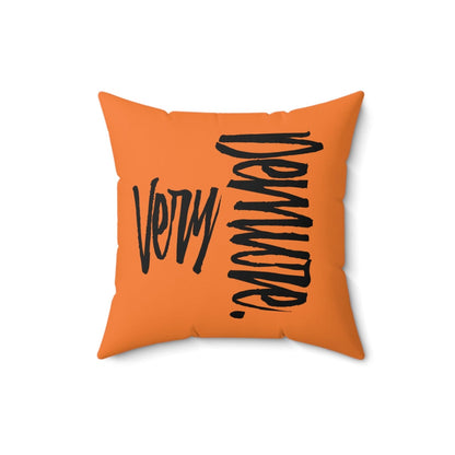 Very Demure Light Orange Throw Pillow, Fall Home Decor | US - Ohhh So Swag