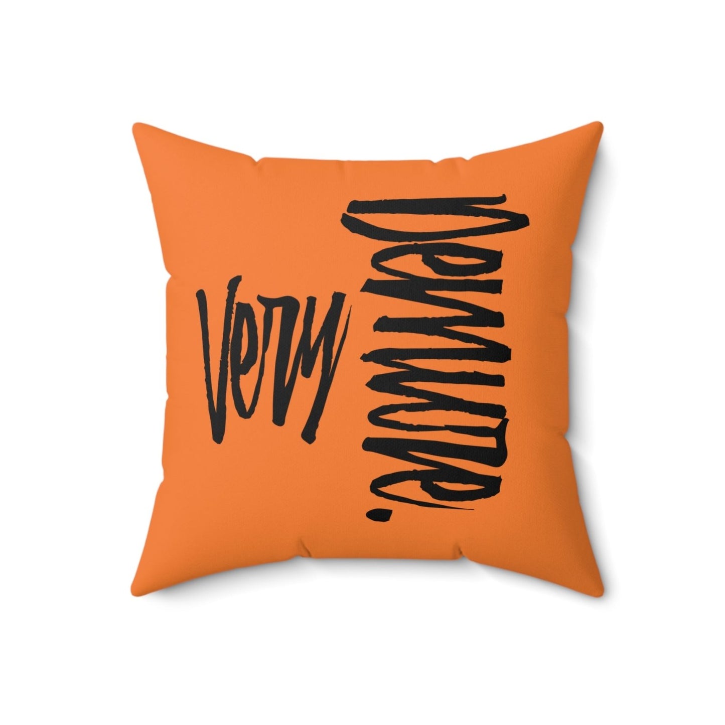 Very Demure Light Orange Throw Pillow, Fall Home Decor | US - Ohhh So Swag