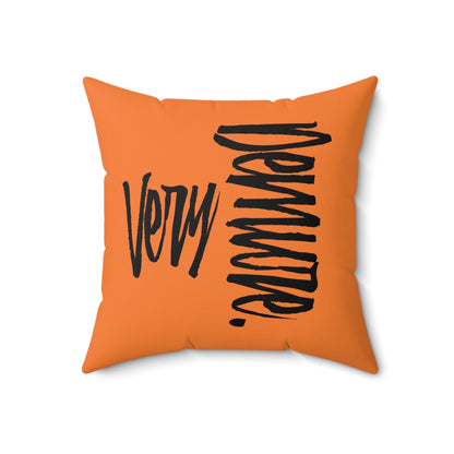 Very Demure Light Orange Throw Pillow, Fall Home Decor | US - Ohhh So Swag