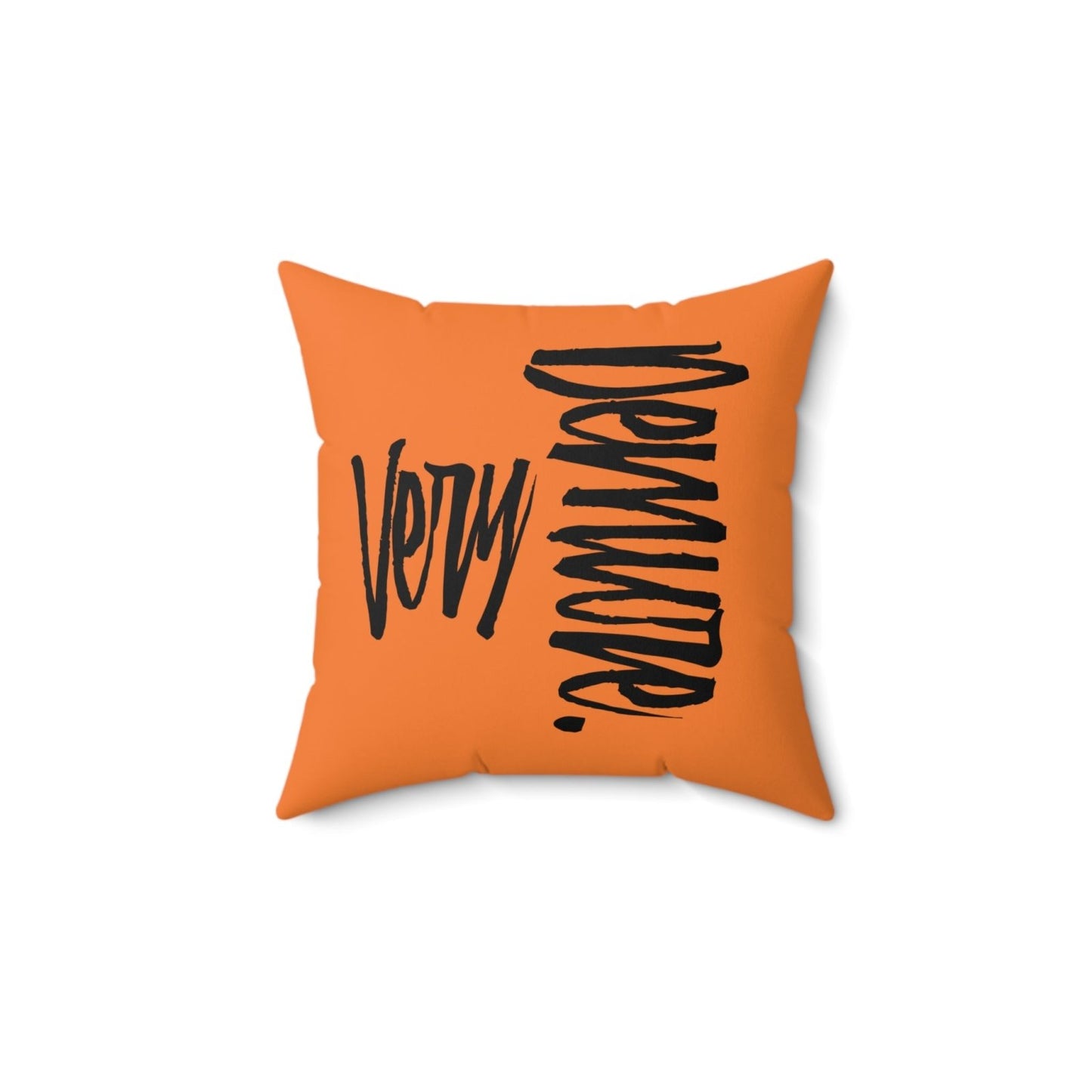 Very Demure Light Orange Throw Pillow, Fall Home Decor | US - Ohhh So Swag