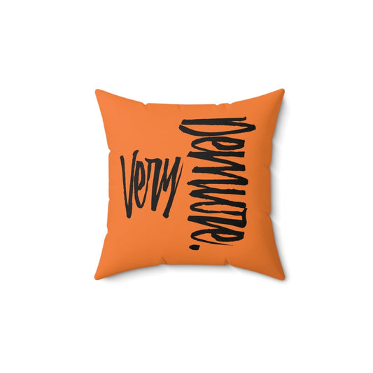 Very Demure Light Orange Throw Pillow, Fall Home Decor | US - Ohhh So Swag
