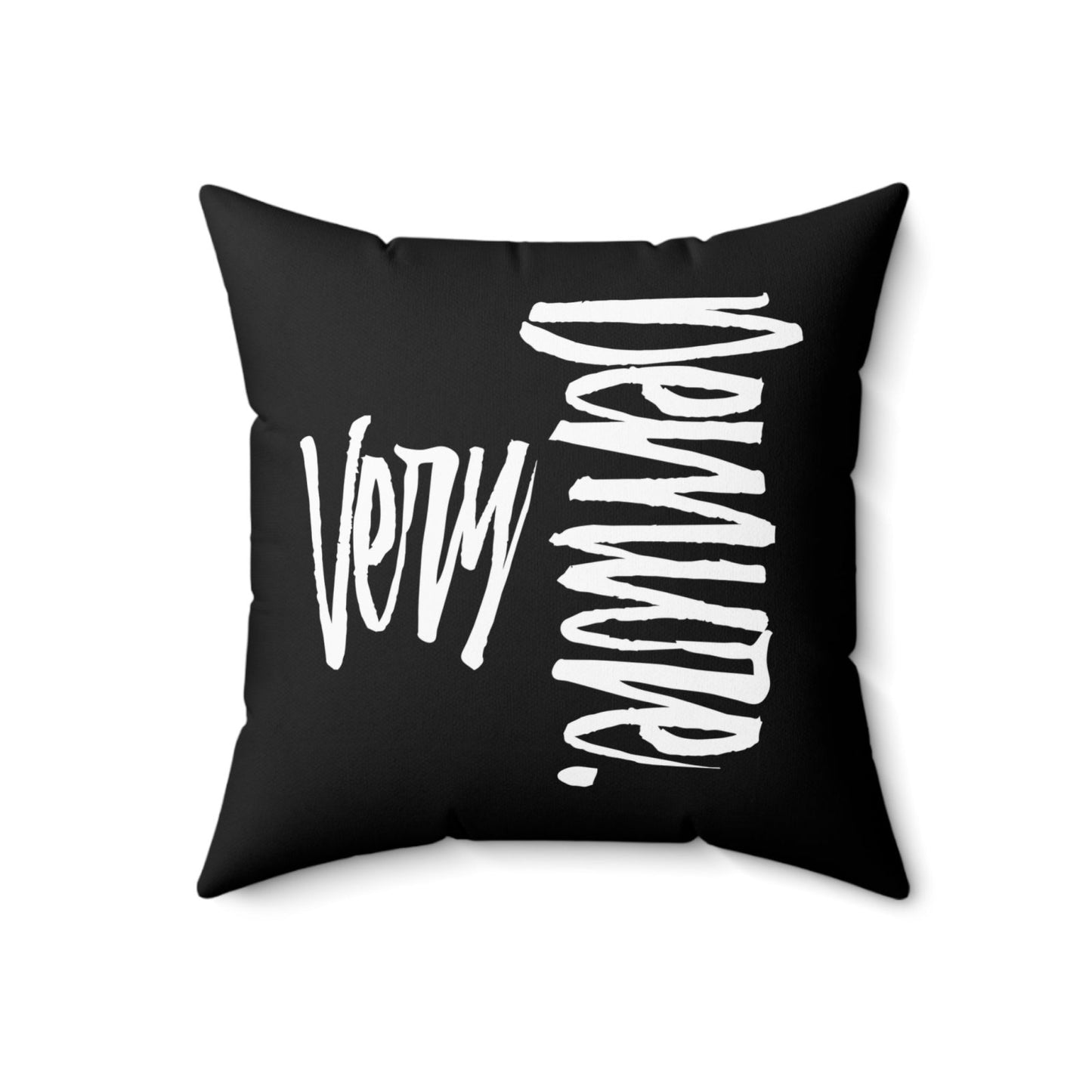 Very Demure Square Black Throw Pillow 18 x 18 inch, Square Black Pillow 18 inches | US - Ohhh So Swag