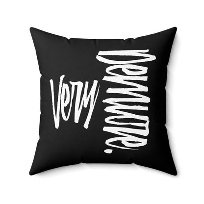Very Demure Square Black Throw Pillow 20 x 20 inch, Black Pillow with Words | US - Ohhh So Swag