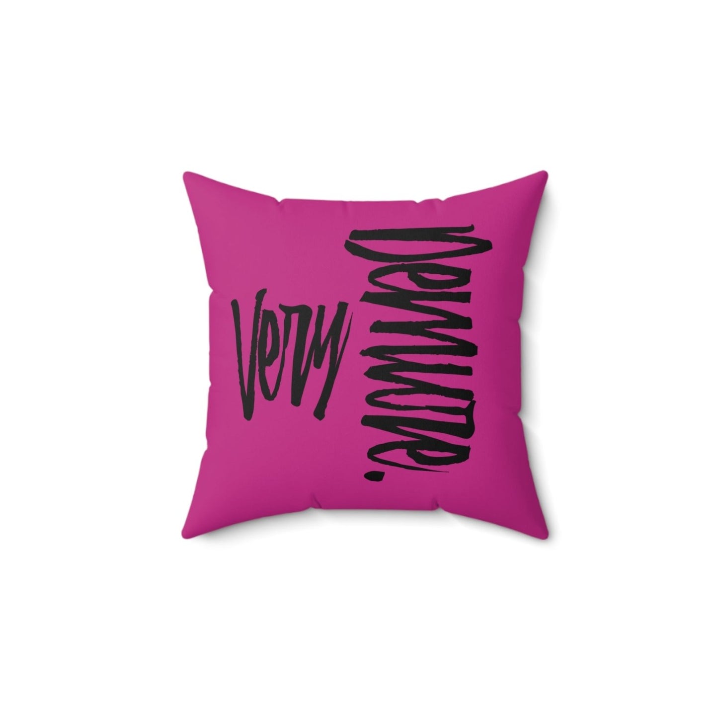 Very Demure Square Pink Throw Pillow 14 16 18 20 Inch | US - Ohhh So Swag