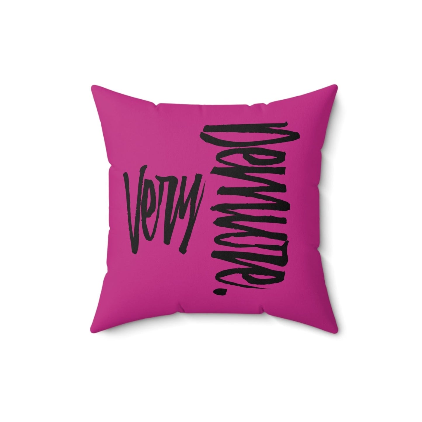 Very Demure Square Pink Throw Pillow 14 16 18 20 Inch | US - Ohhh So Swag