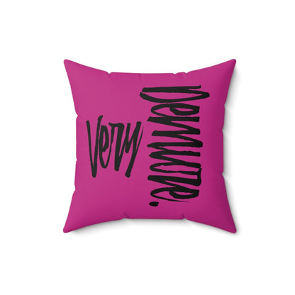 Very Demure Square Pink Throw Pillow 14 16 18 20 Inch | US - Ohhh So Swag