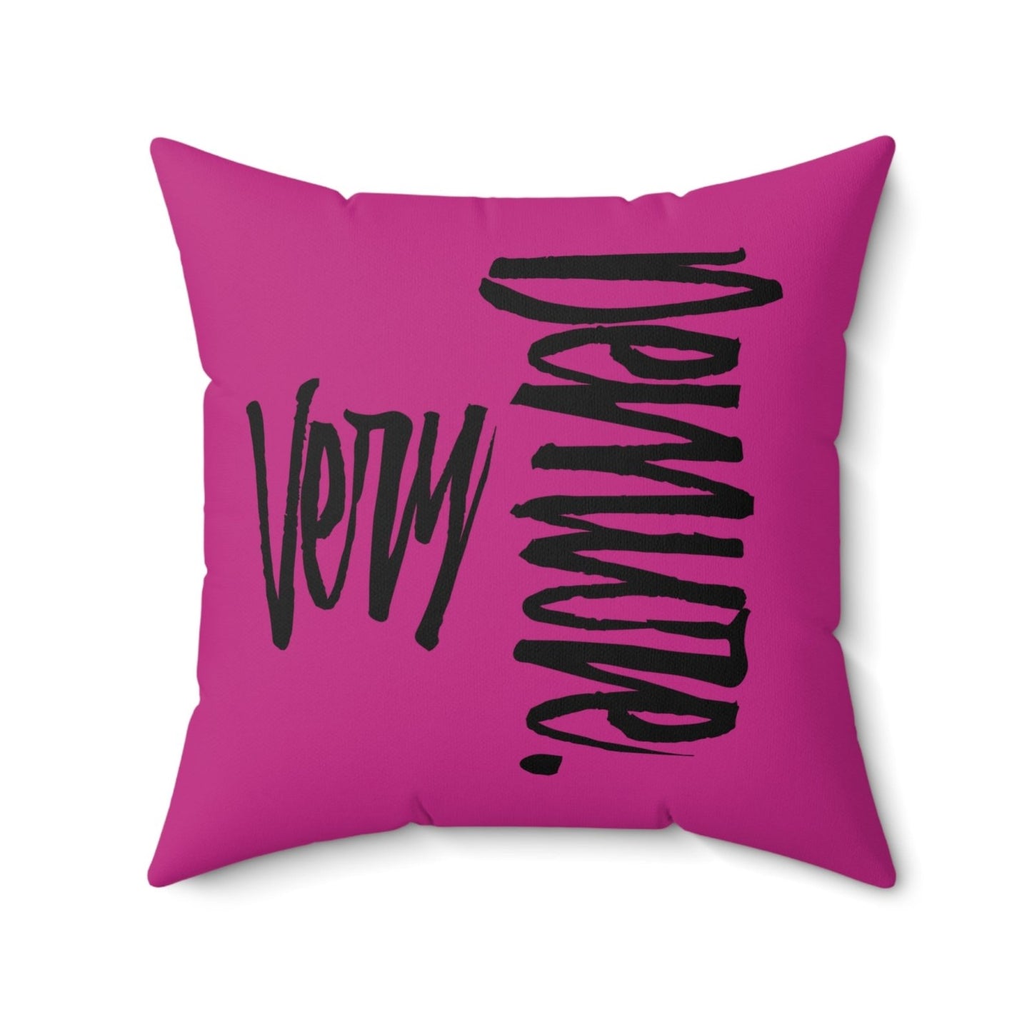 Very Demure Square Pink Throw Pillow 14 16 18 20 Inch | US - Ohhh So Swag