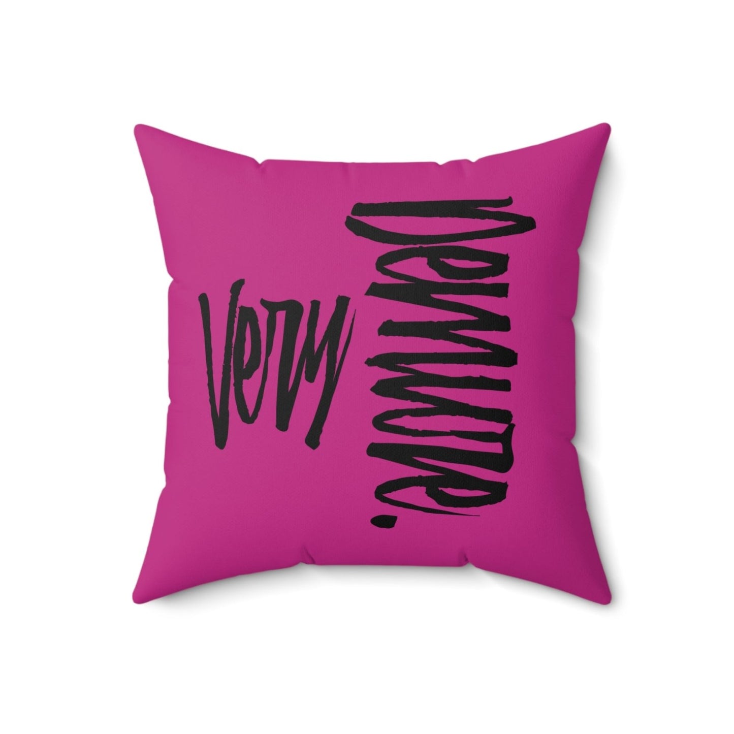 Very Demure Square Pink Throw Pillow 14 16 18 20 Inch | US - Ohhh So Swag
