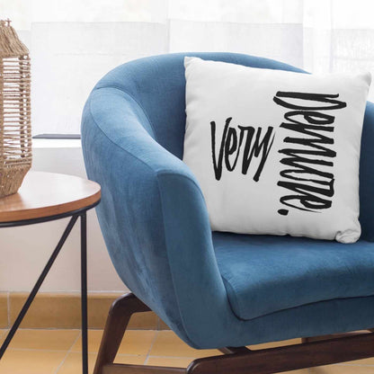 Very Demure Square White Throw Pillow 14 16 18 20 Inch | SHIPS FROM USA - Ohhh So Swag