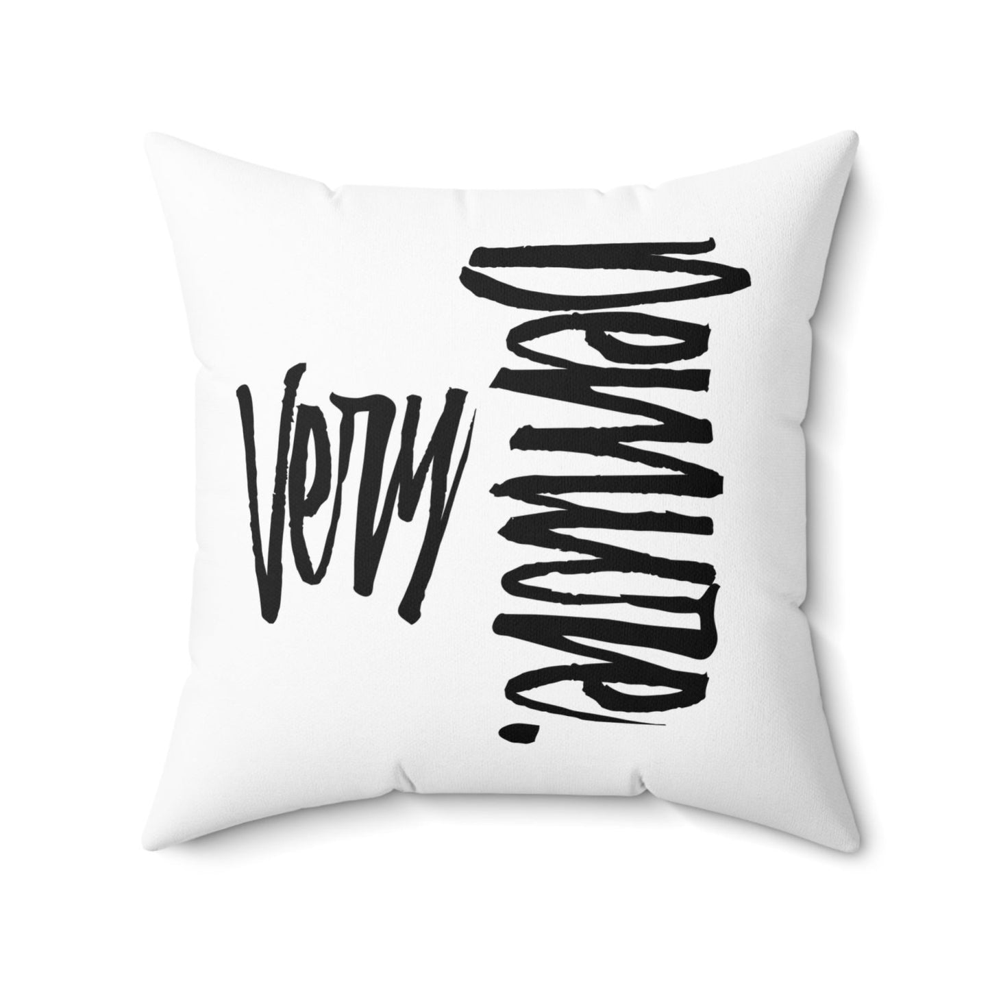 Very Demure Square White Throw Pillow 20 x 20 Inch, Very Demure White Throw Pillow with Words 20 inches | US - Ohhh So Swag