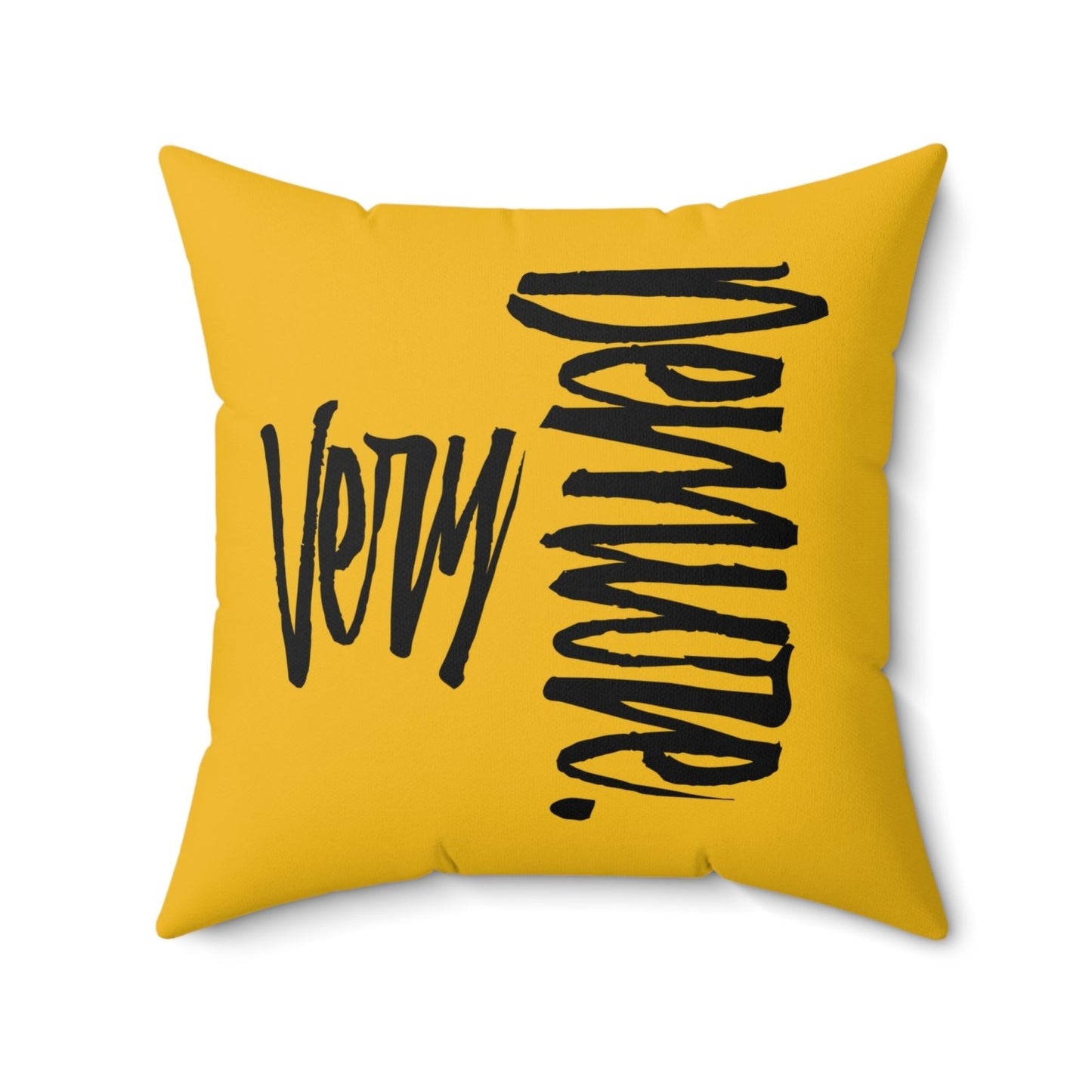 Very Demure Square Yellow Throw Pillow 14 16 18 20 inch | US - Ohhh So Swag