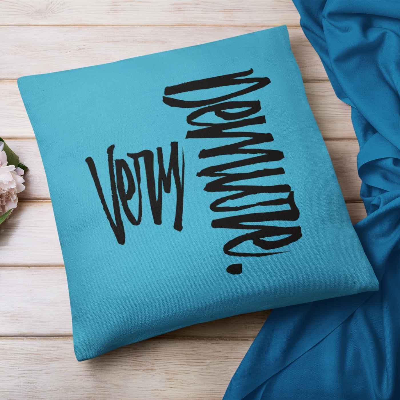 Very Demure Turquoise Throw Pillow 14 16 18 20 inch | SHIPS FROM USA - Ohhh So Swag