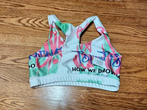 White Seamless Medium Support Sports Bra - Toronto How We Do. Style. Music. Diversity. | US - Ohhh So Swag