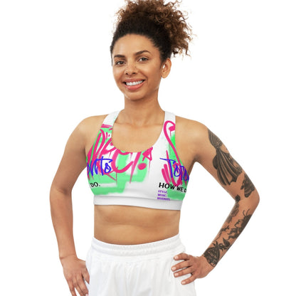 White Seamless Medium Support Sports Bra - Toronto How We Do. Style. Music. Diversity. | US - Ohhh So Swag