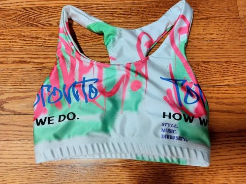 White Seamless Medium Support Sports Bra - Toronto How We Do. Style. Music. Diversity. | US - Ohhh So Swag