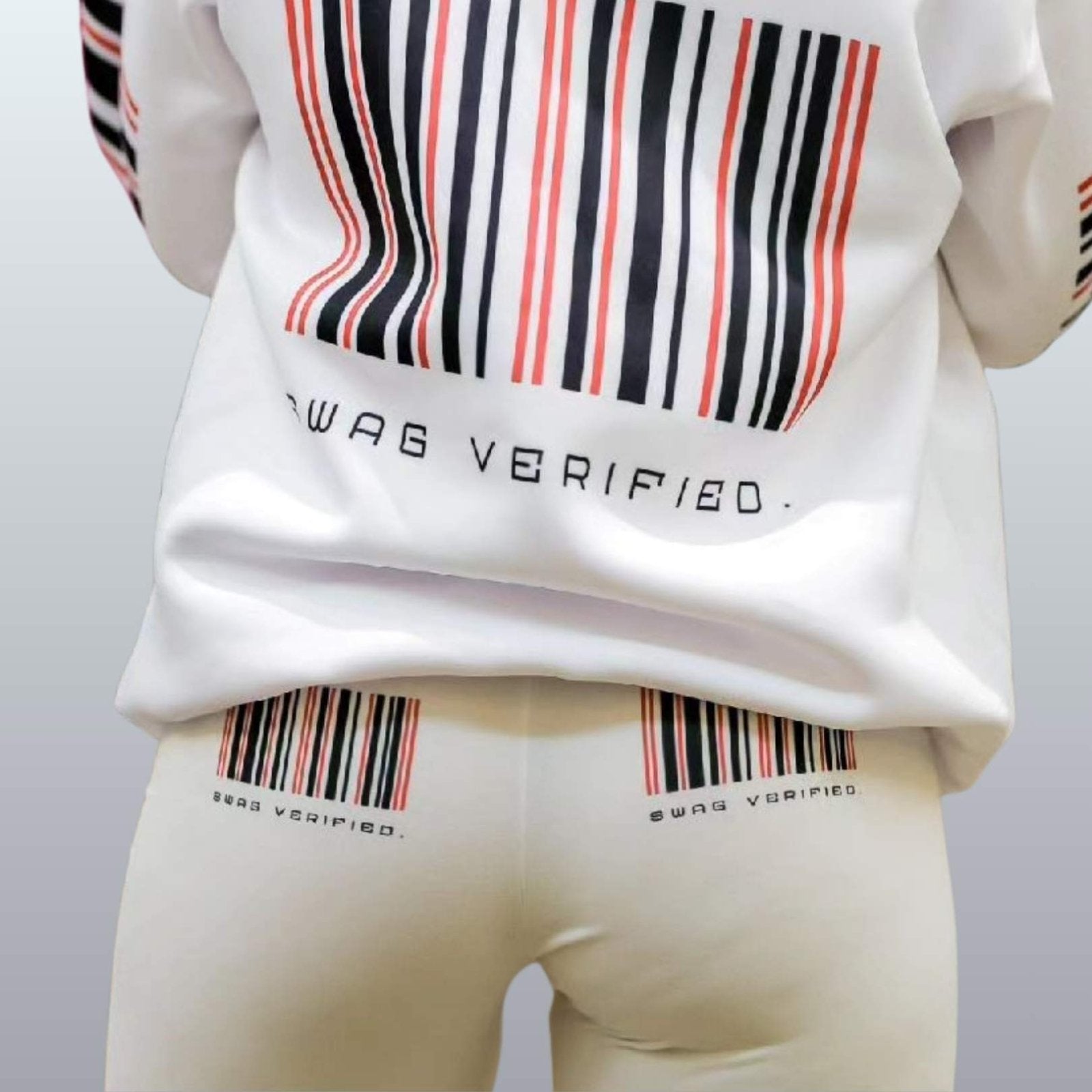 Women's Casual Leggings (White) - Swag Verified. Barcode | US - Ohhh So Swag