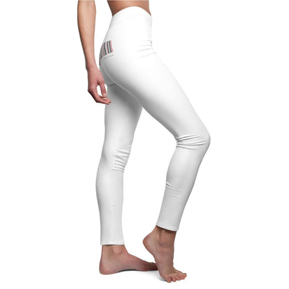 Women's Casual Leggings (White) - Swag Verified. Barcode | US - Ohhh So Swag