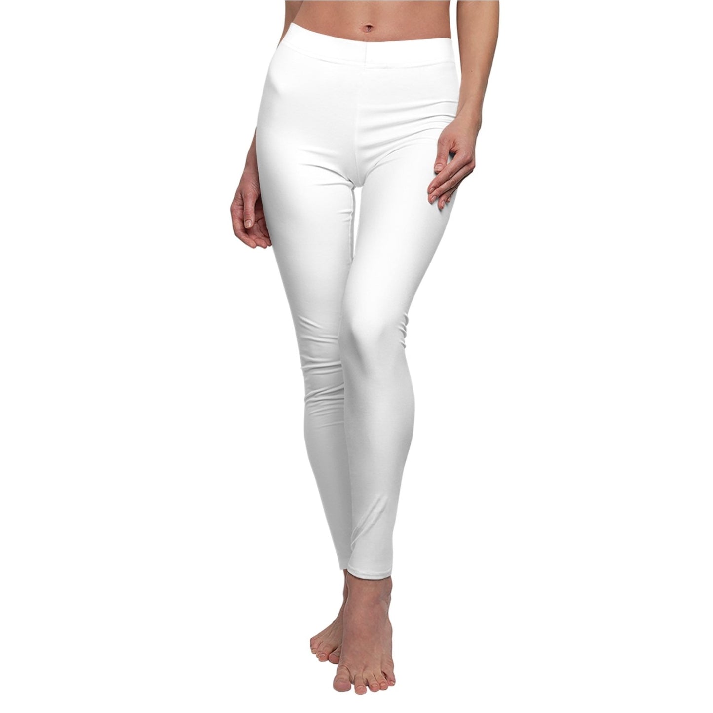 Women's Casual Leggings (White) - Swag Verified. Barcode | US - Ohhh So Swag