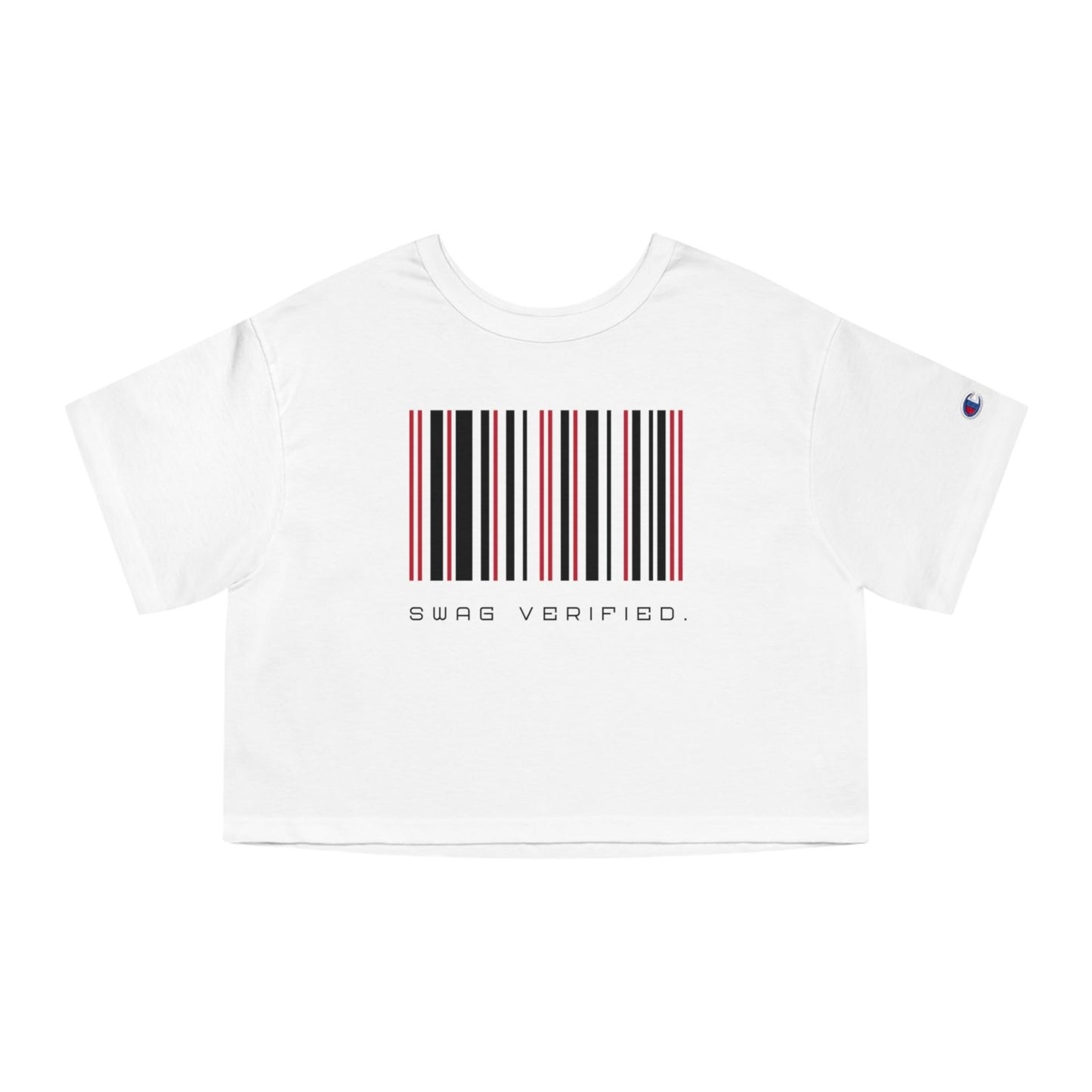 Women's Champion Heritage Cropped T-Shirt - Swag Verified. Barcode | US - Ohhh So Swag