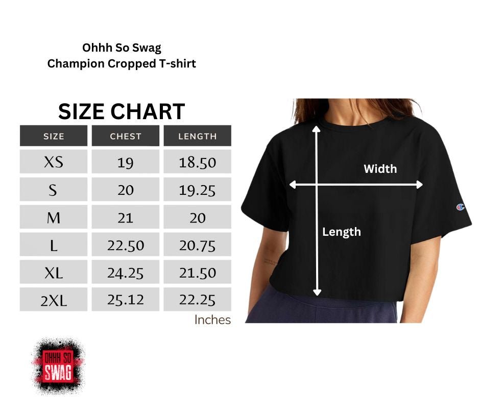 Women's Champion Heritage Cropped T - Shirt - Swag Verified. Barcode | US - Ohhh So Swag