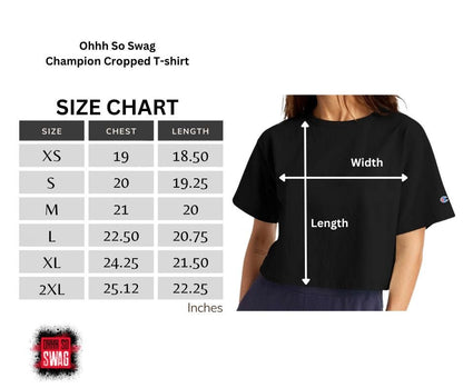 Women's Champion Heritage Cropped T - Shirt - Swag Verified. Barcode | US - Ohhh So Swag