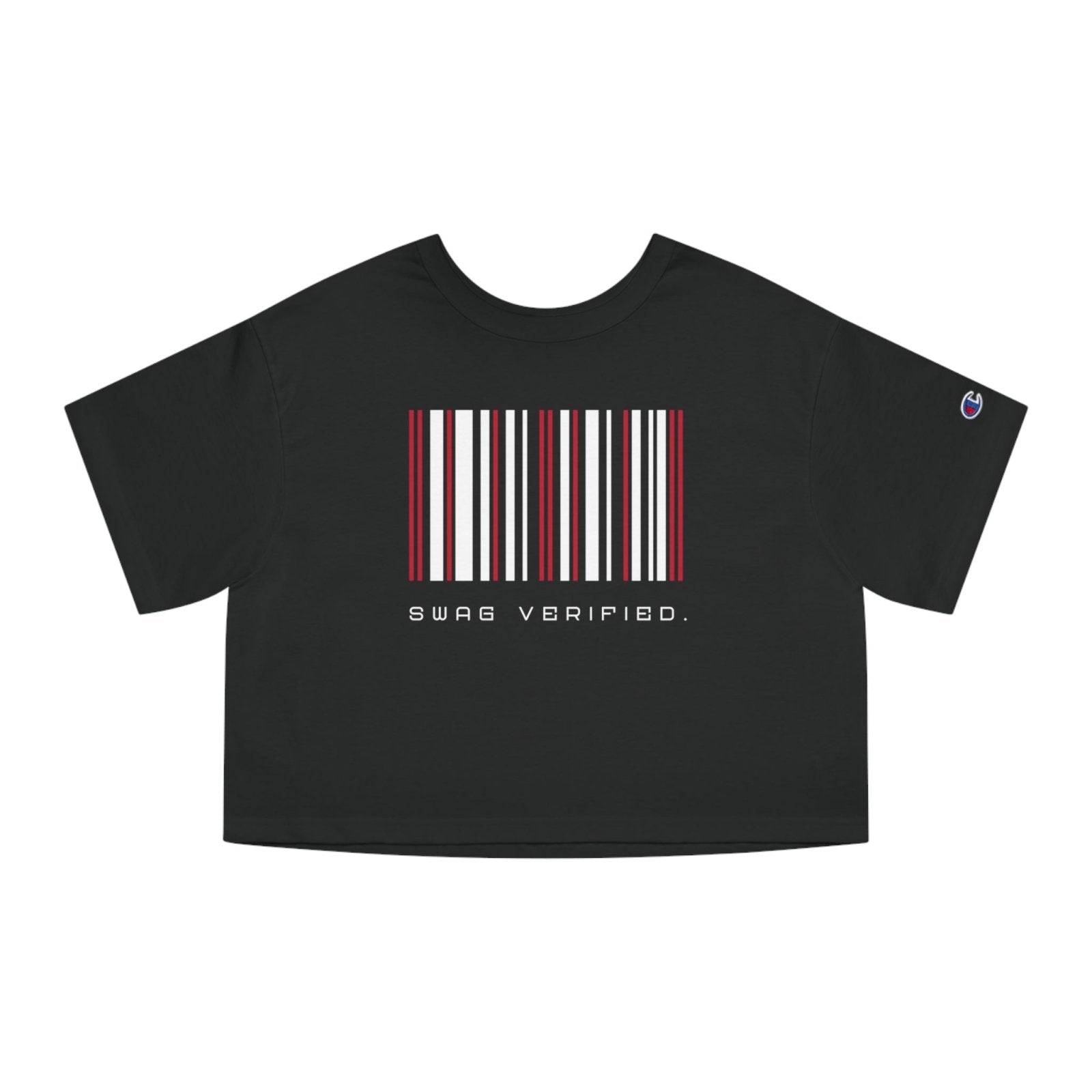 Women's Champion Heritage Cropped T-Shirt - Swag Verified. Barcode | US - Ohhh So Swag