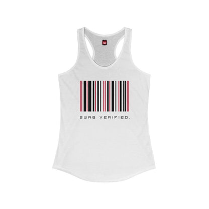 Women's Racerback Tank Top - Swag Verified. Barcode | US - Ohhh So Swag