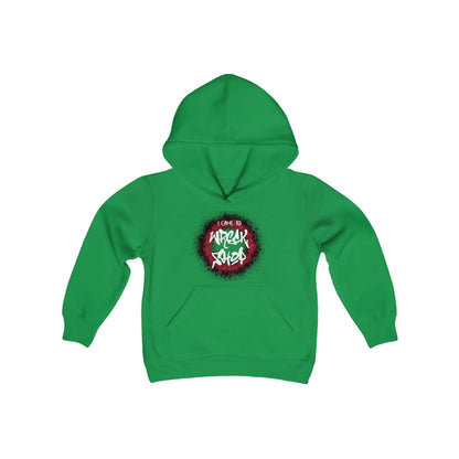 Youth Graphic Hoodie – I Came to Wreck Shop (White Text) | US - Ohhh So Swag