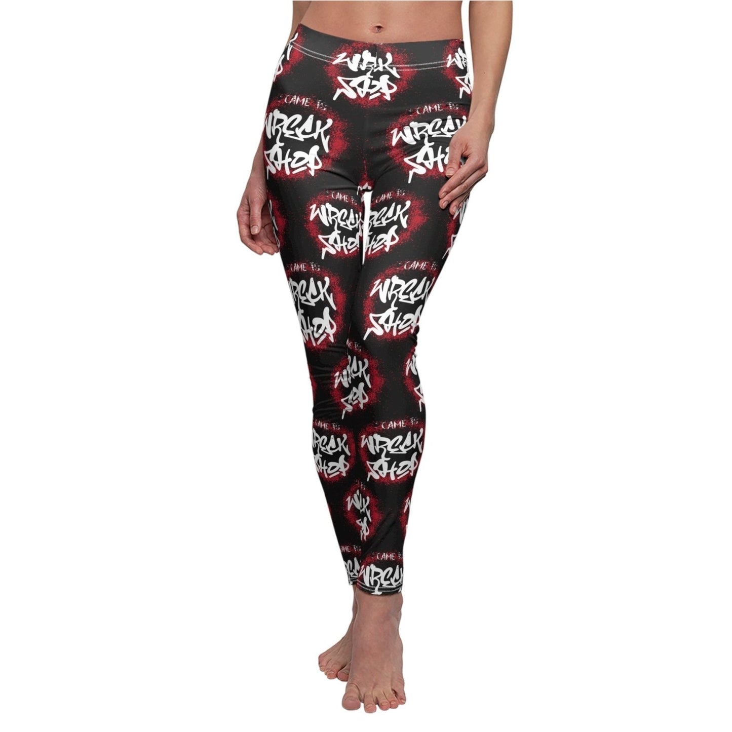 Casual Leggings (Black) - I Came to Wreck Shop | US - Ohhh So Swag